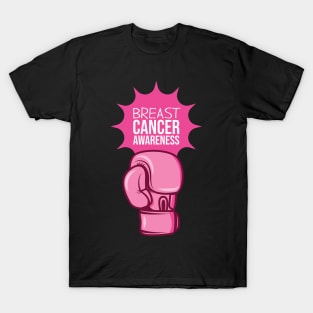 Breast Cancer Awareness Boxing Glove T-Shirt